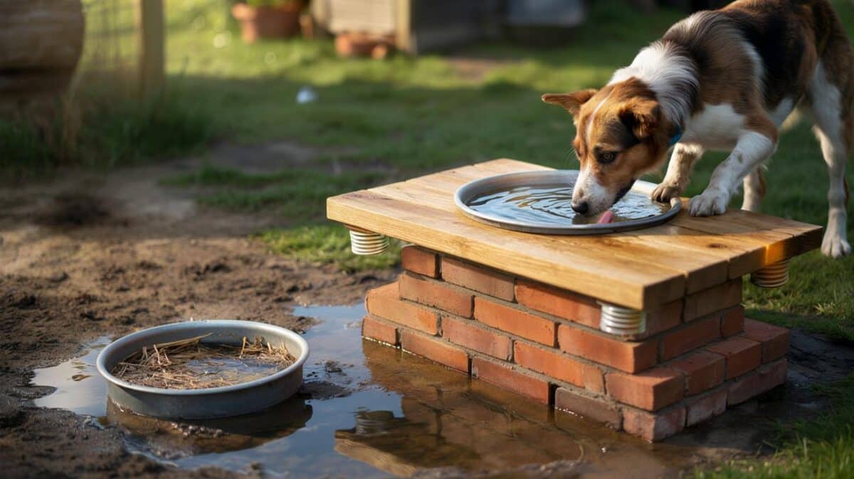 Are you sick of filthy troughs? raise yours 22 cm and keep water 73% cleaner with a 2° tilt