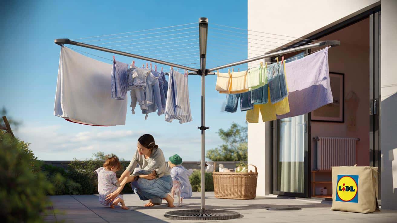 Families on laundry overload: could Lidl’s €24 rotary airer shift 5 washes outside and spare space?