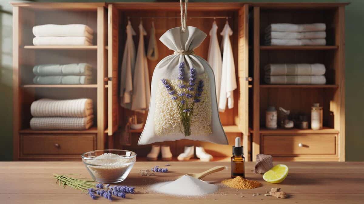 Fed up with musty cupboards? 95% odour gone in 24 hours: cheap rice sachets you can make today