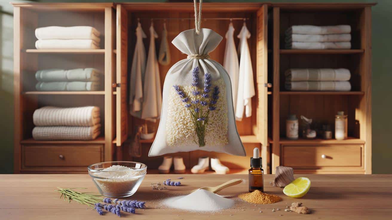 Fed up with musty cupboards? 95% odour gone in 24 hours: cheap rice sachets you can make today