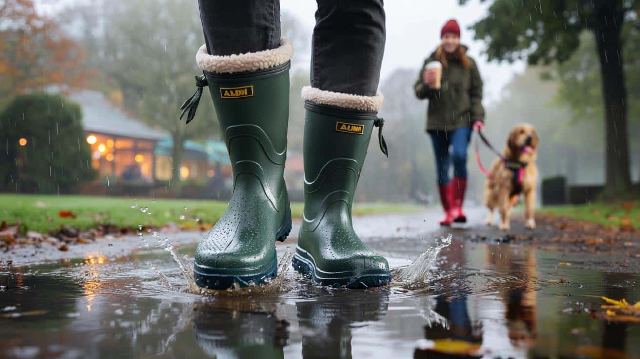 Forget wellies and ‘embrace the outdoors’, Aldi’s £25 Crane Warm-Lined Neoprene Boots will keep your feet warm and dry this winter