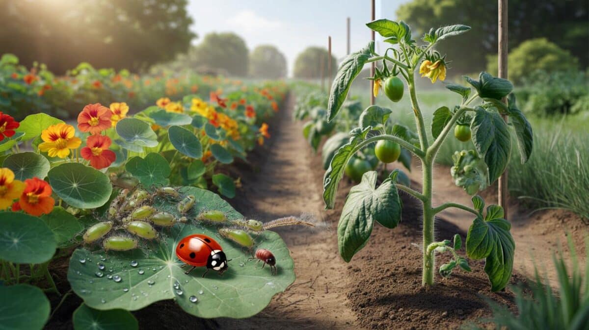 Gardeners, could this 75% aphid drop save your tomatoes this spring: the nasturtium trap you need