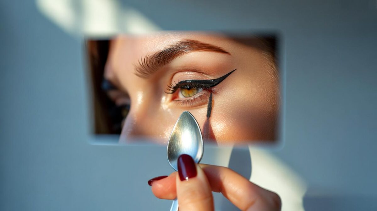 How to finally master winged eyeliner using the spoon technique makeup artists love