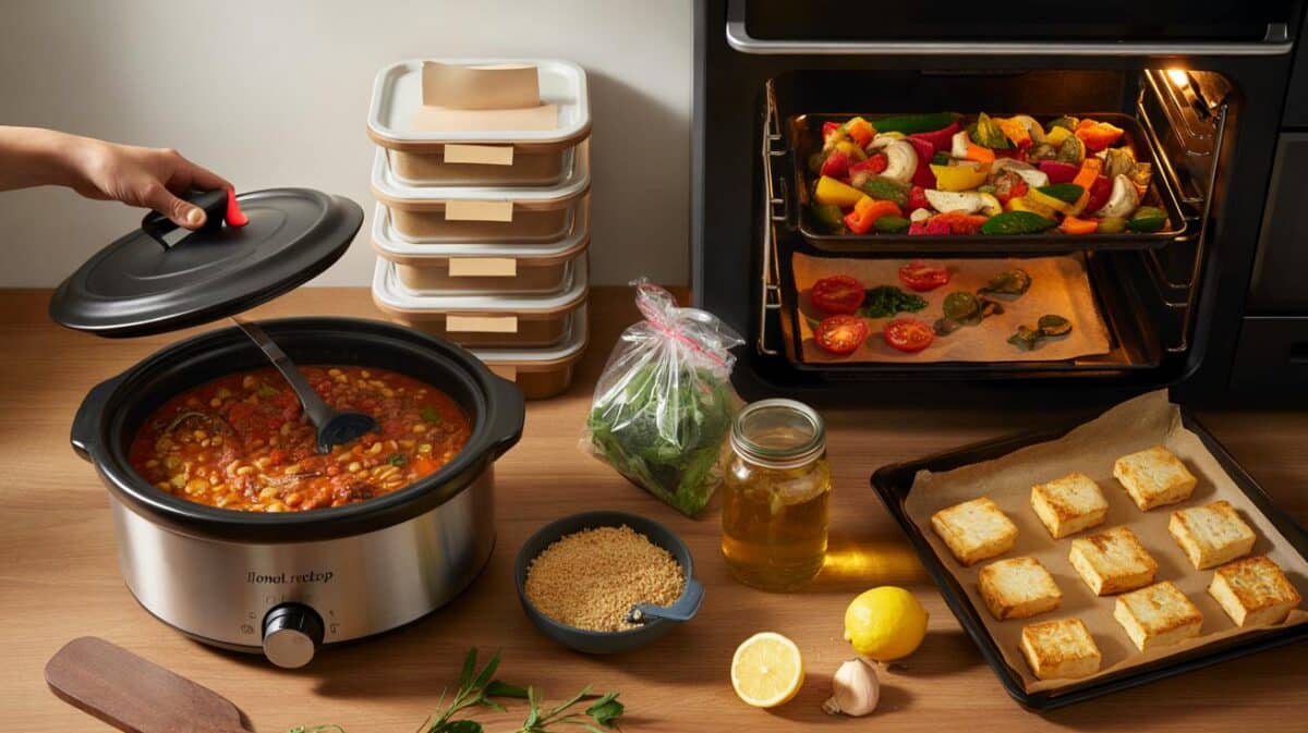How to plan a weekly batch-cook using only a slow cooker and oven — zero waste tips