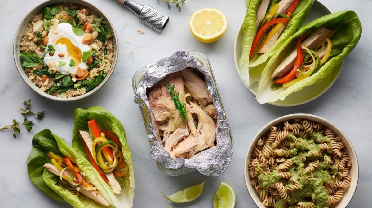 How to turn leftover roast chicken into three healthy weekday dinners under 20 minutes