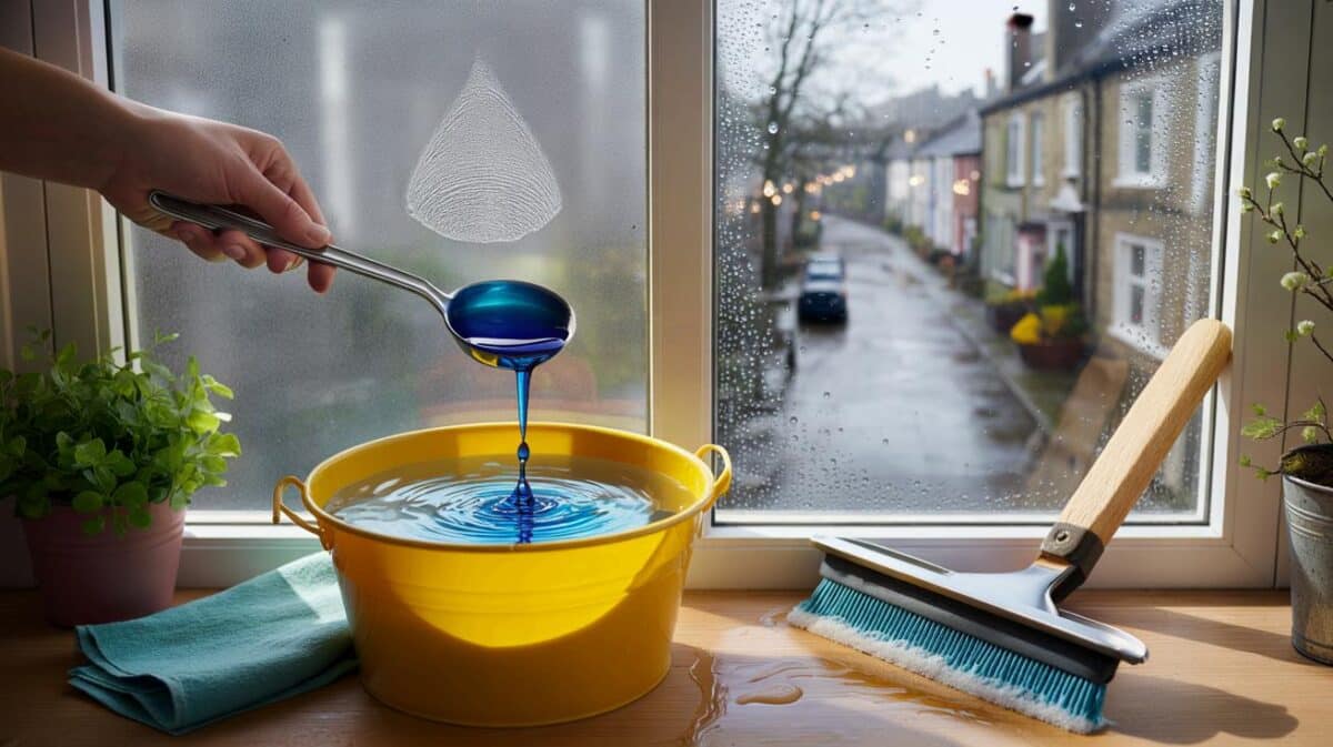Just one spoonful in your cleaning water – and your windows will stay crystal clear until spring