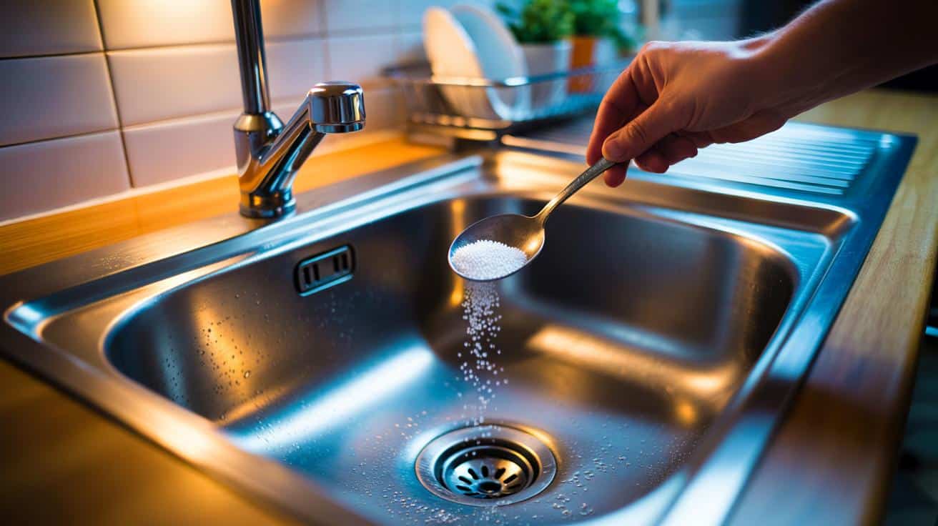 Just one spoonful of salt in your sink – and bad odours disappear overnight
