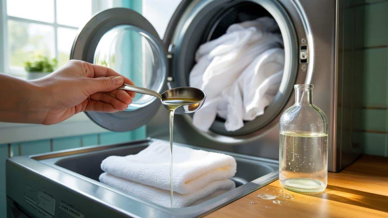 Just one spoonful of vinegar in your laundry – and your whites will stay bright for weeks