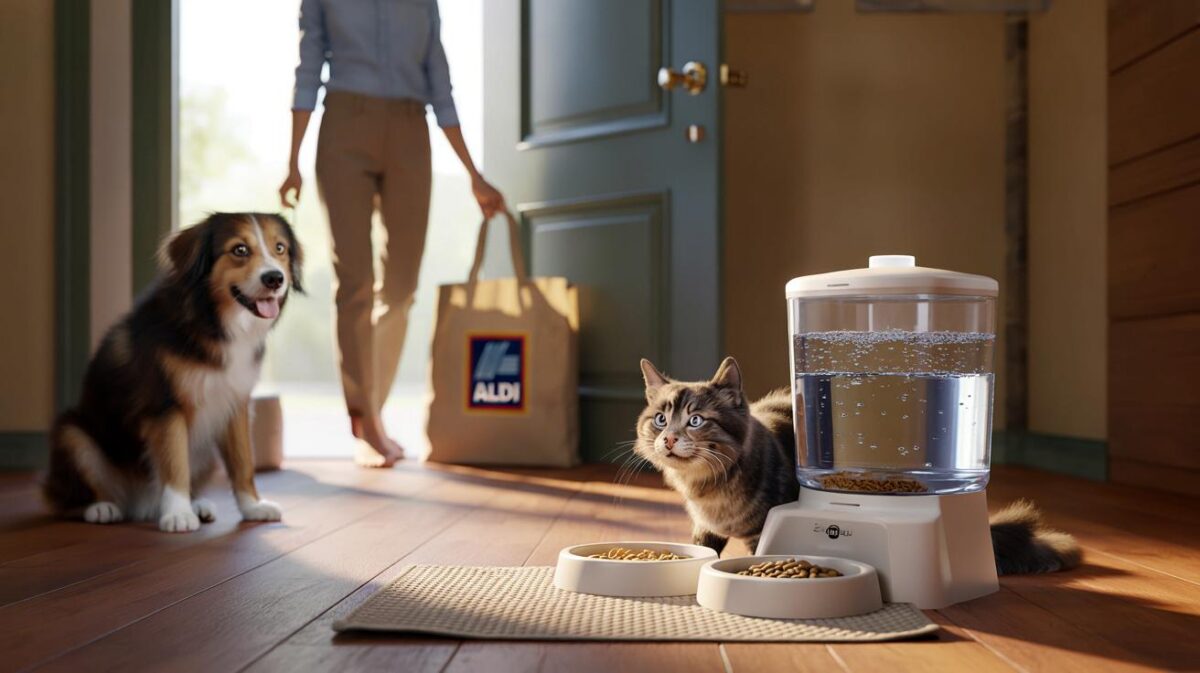 Say goodbye to constant feeding, Aldi has a £5.99 pet auto feeder and waterer to keep your pet happy while you're out