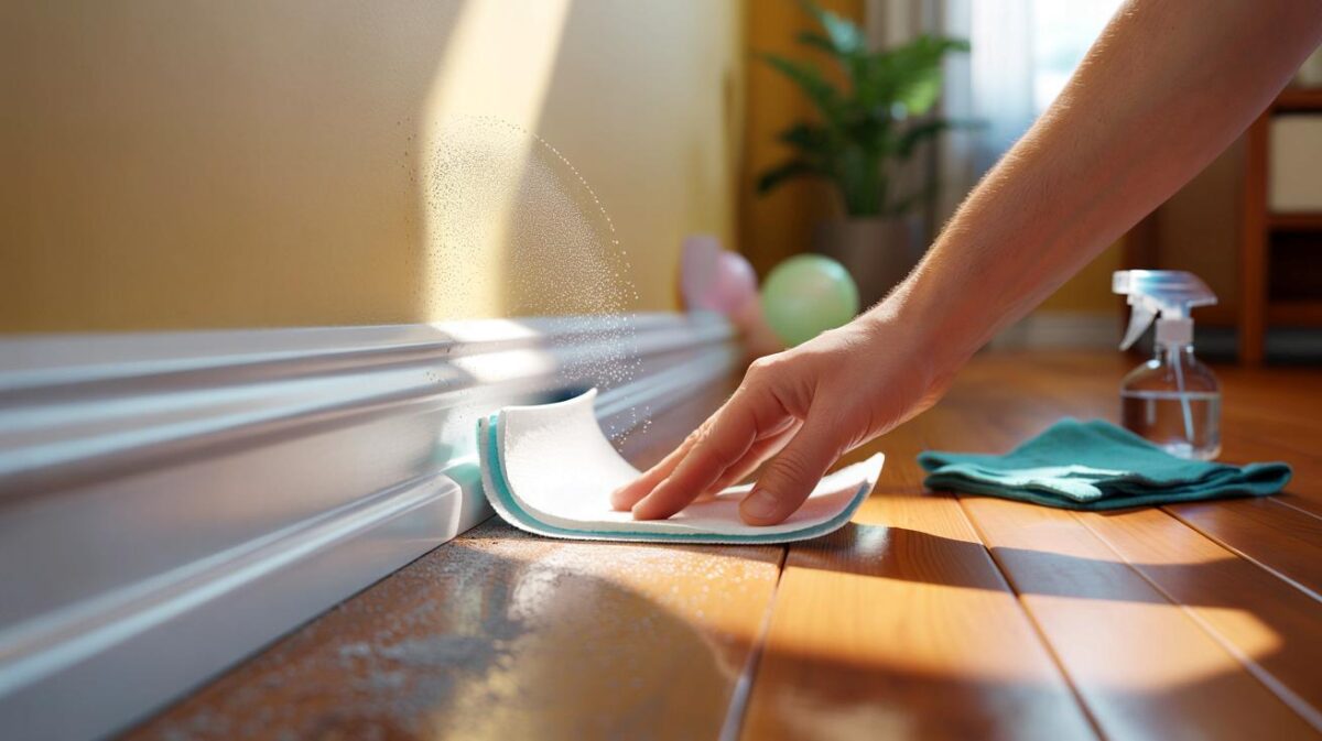 Skirting boards will stay dust-free for longer when one 10-second task is done once a month
