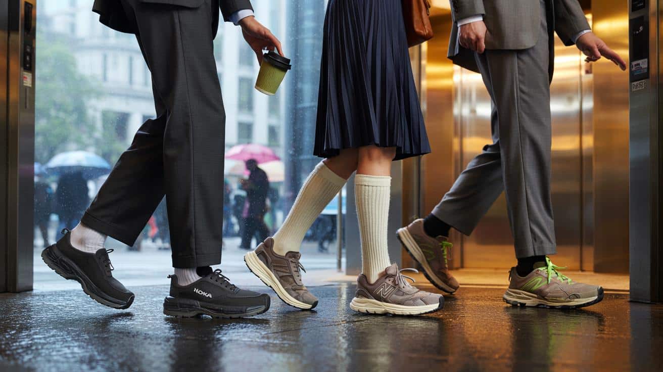 The new commuter shoe trend Londoners are sneaking into offices