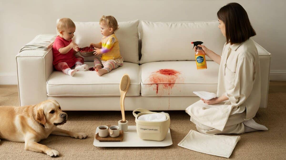 Why you should never buy a white sofa if you have kids (unless you do this)