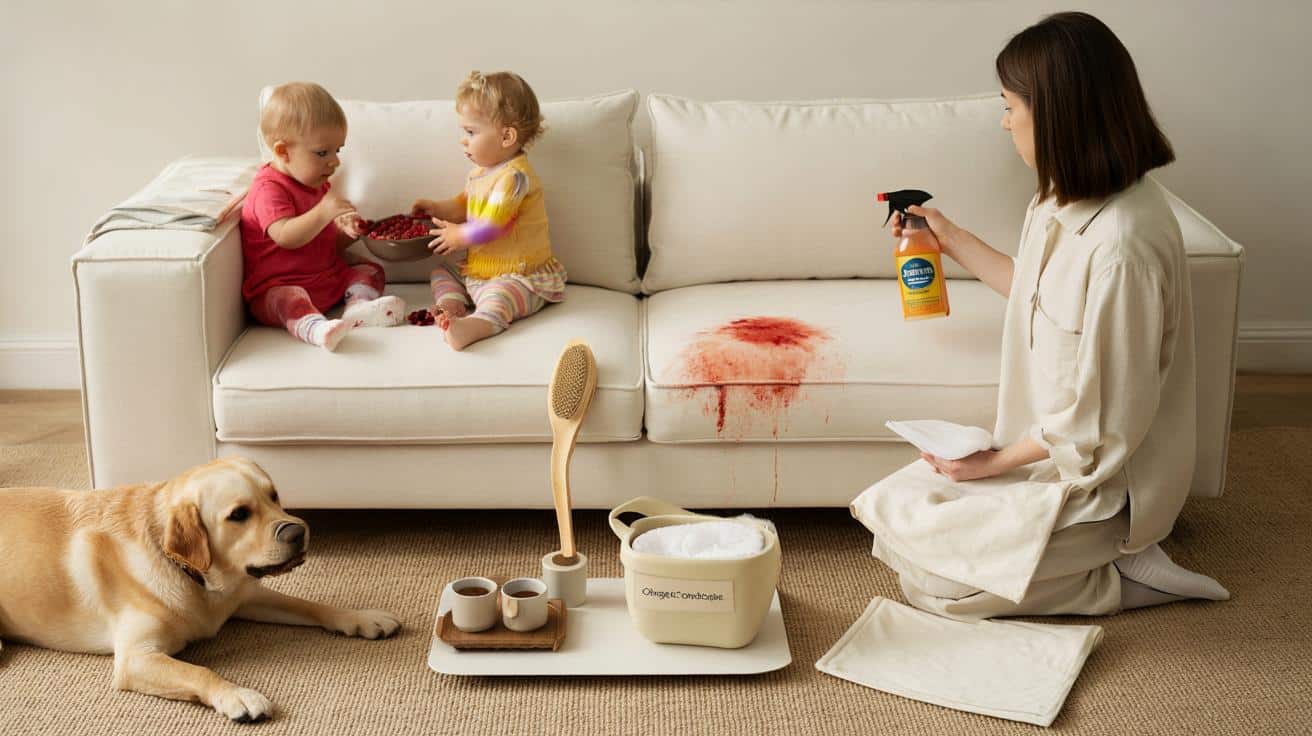 Why you should never buy a white sofa if you have kids (unless you do this)